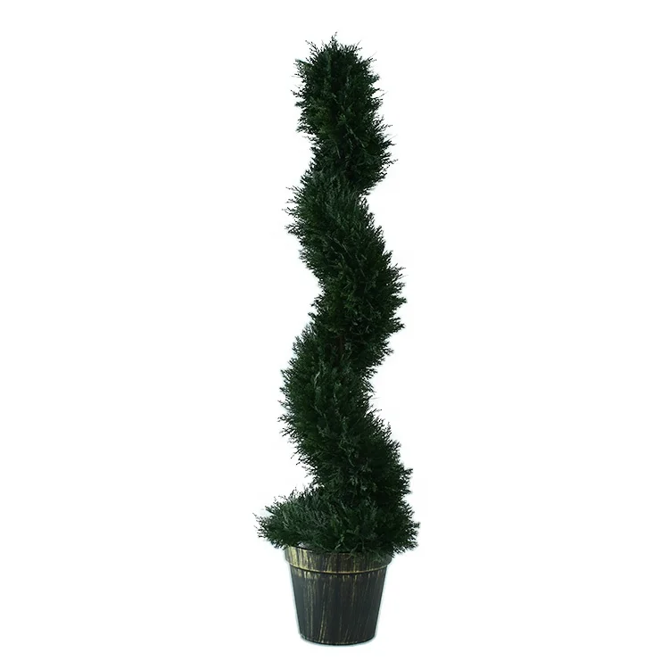 120cm Artificial spiral topiary pine tree factory artificial plant tree MY651