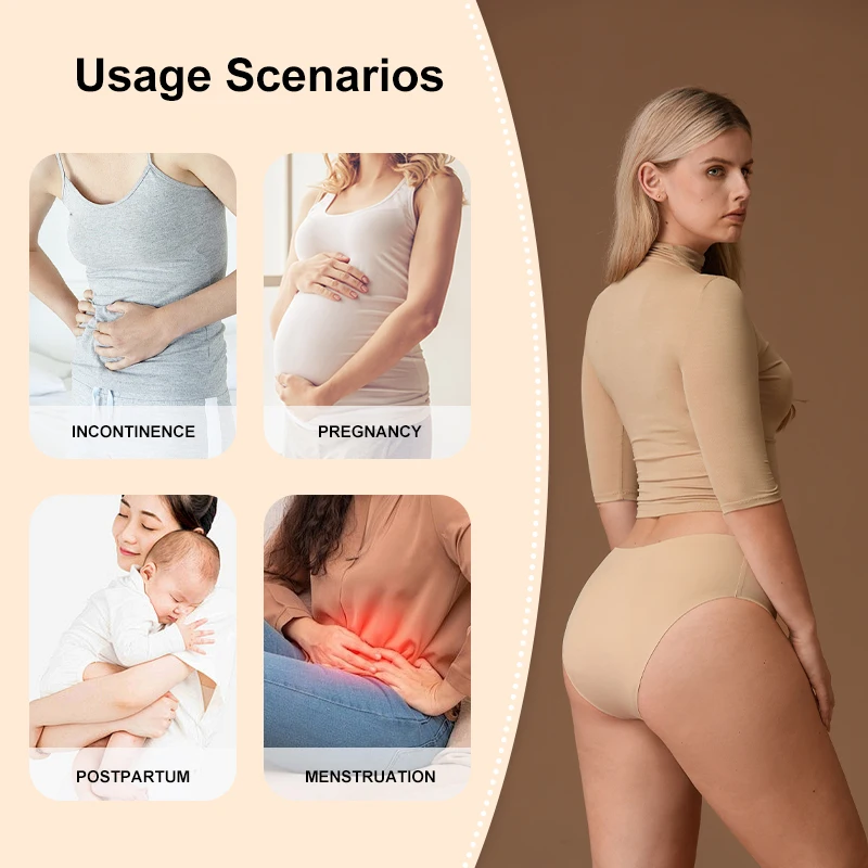 Heavy Flow Teens Stretch Seamless 4 Layers 360 Leak Protection Calzon Menstrual Underwear Period Panties For Women