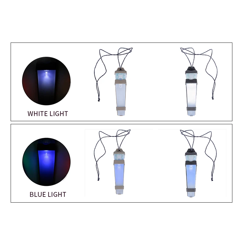 Tactical Military Flashlight Helmet Light Survival Lamp 5 Colors Waterproof Military Signal Lamp Light