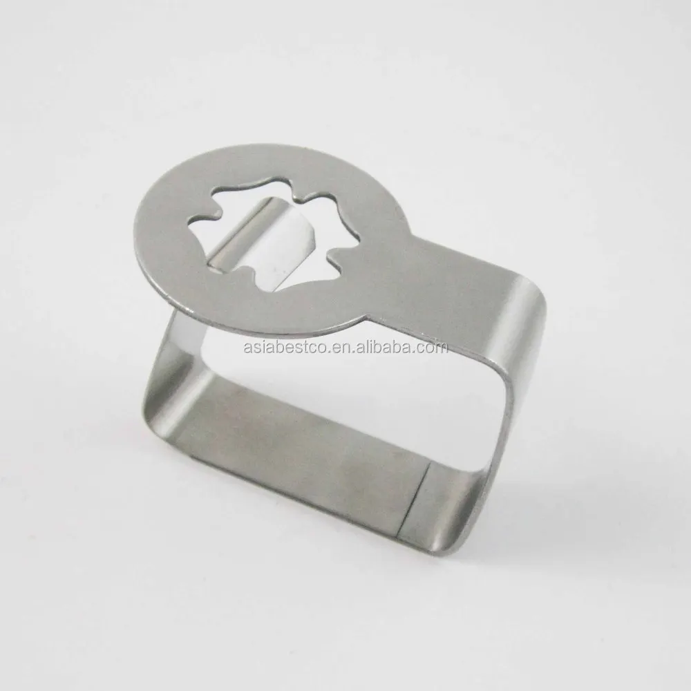 OEM Design Flower Shape Stainless Steel Tablecloth Weight Clip