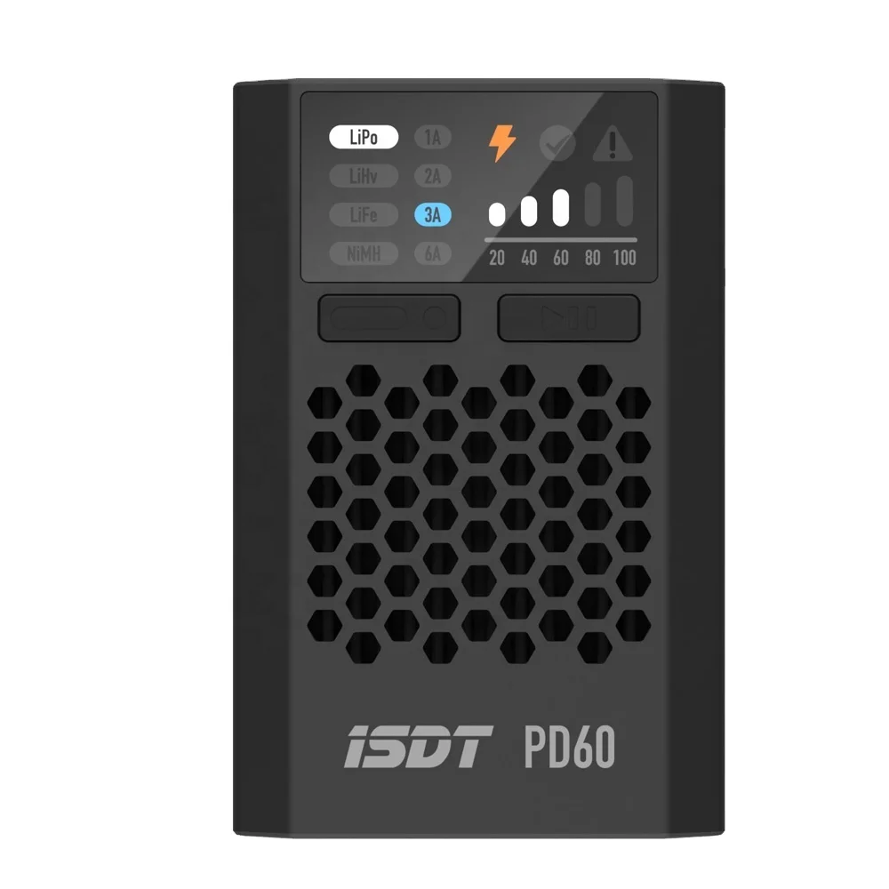 ISDT URUAV PD60 60 Вт 6A Type-C Входная батарея баланс FPV зарядное устройство для 1-4S Lipo RC Дрон Квадрокоптер мультиротор