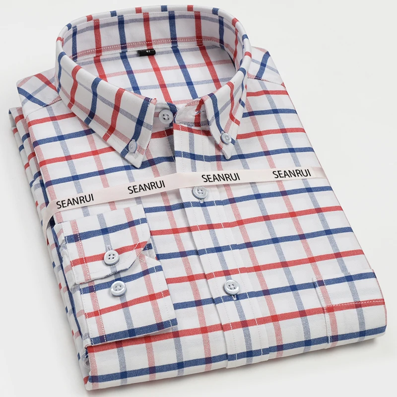 Custom wholesale new cotton jacquard business casual stripe Plaid tops non iron professional men shirts
