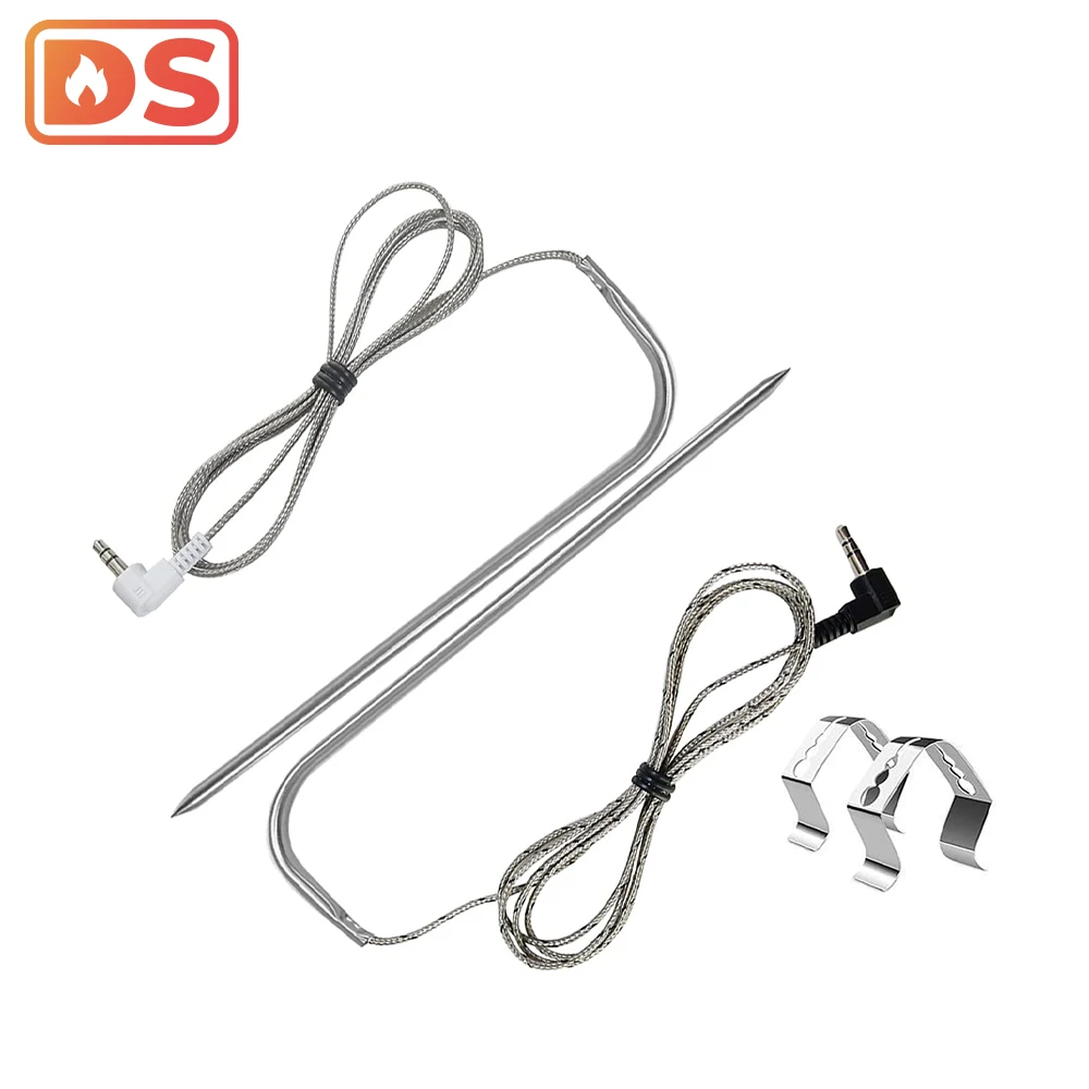 PT1000 Meat Probes (2-Pack), Fits Pro Digital Thermostat for Pellet Grills and Pellet Smokers Parts