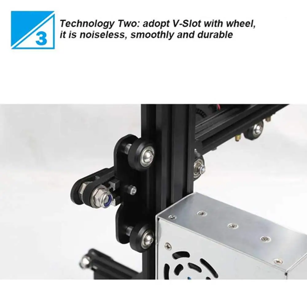 Популярный 3D-принтер ender 3 алюминиевый DIY с печатью резюме 220x220x250 мм Vslot Prusa I3 3D печать
