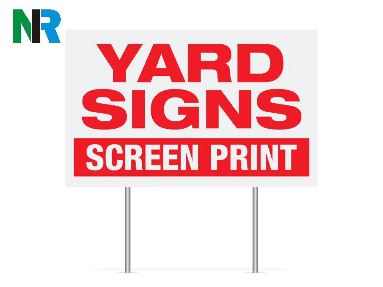Wholesale Outdoor Waterproof yard signs 18x24 with h-stakes custom yard signs for Garden Decoration /Adervtising