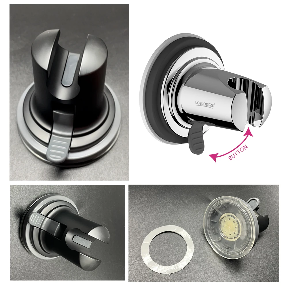 Luxury Vacuum Suction Cup Hand Shower Holder with strong suction design