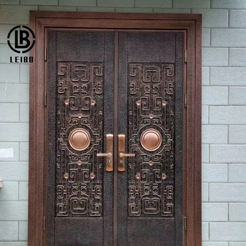 French Advanced fireproof and anti-theft bulletproof cast aluminum door