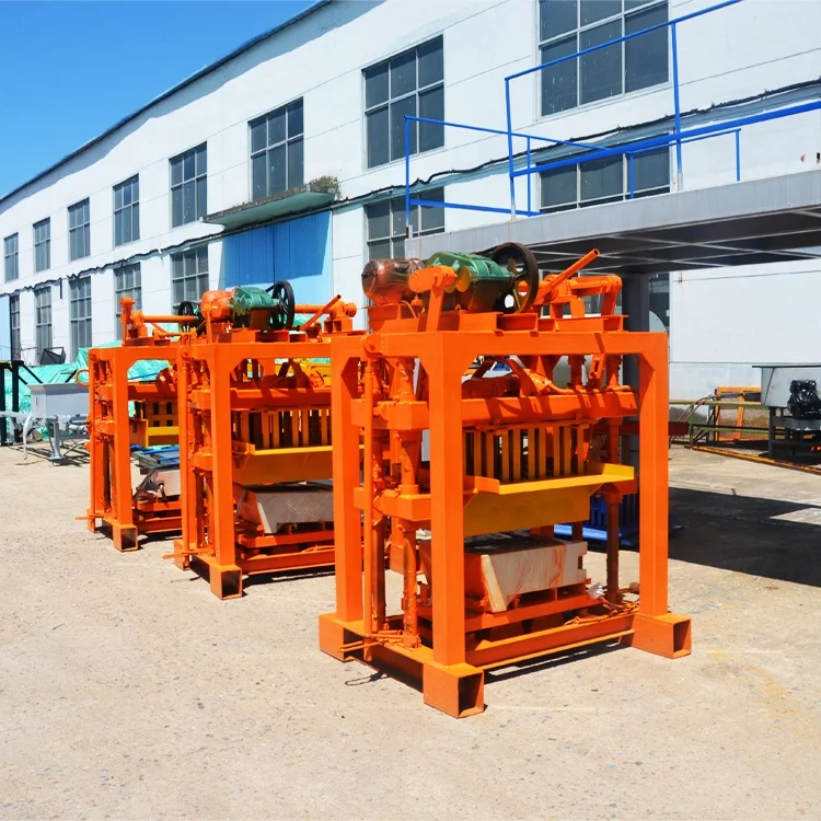 Shiyue Qtj4-40 manual concrete hollow block cement brick forming machine manufacture for Congo