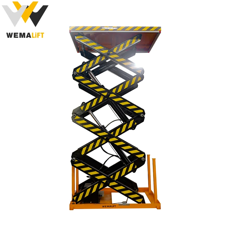 High Lift table mechanism electric small platform semi scissor