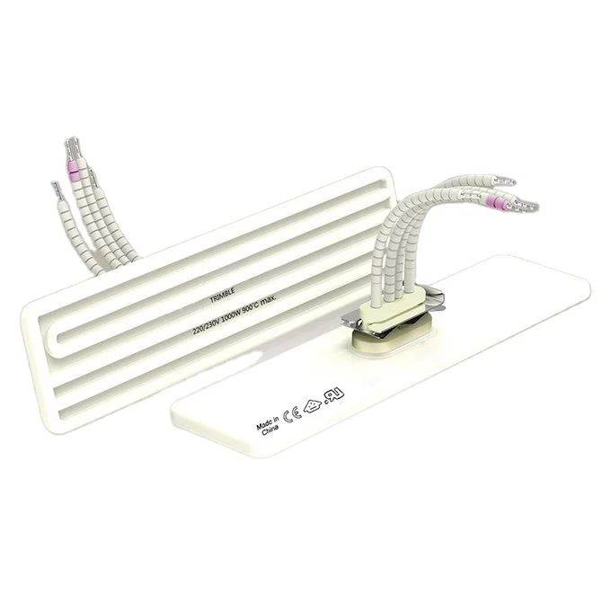 245x60mm Embedded Ceramic Heating Element Infrared Heater Heating Sheet Heating Block with thermocouple