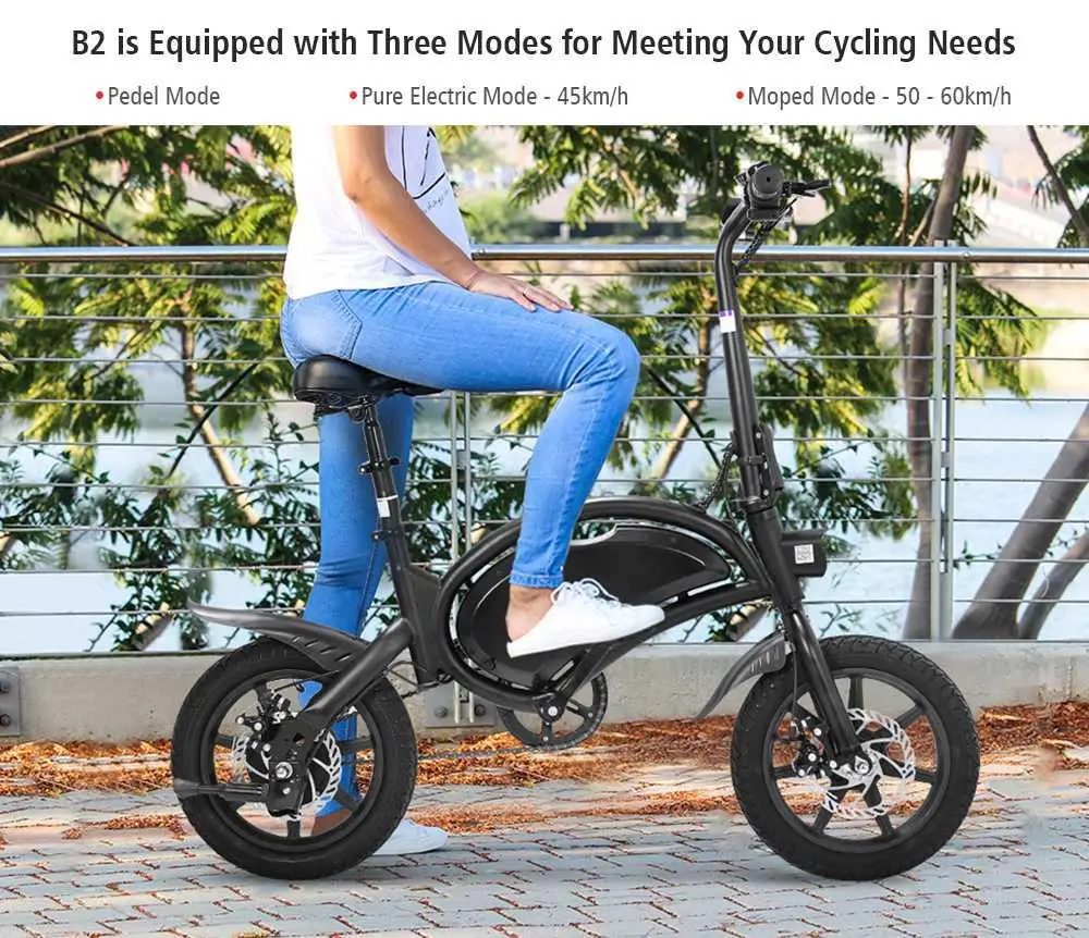  Складной электровелосипед KUGOO B2 электрический велосипед 2021 на толстых покрышках в наличии