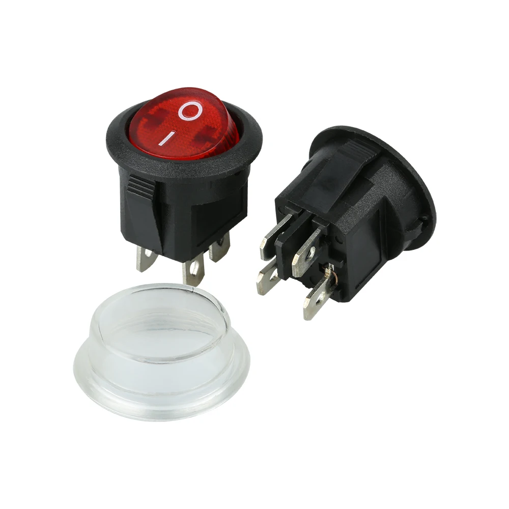 Diameter 16mm 23mm 2/3 Position Rocker Switch 2/3 Way Round Panel Mout On Off Rocker Switch