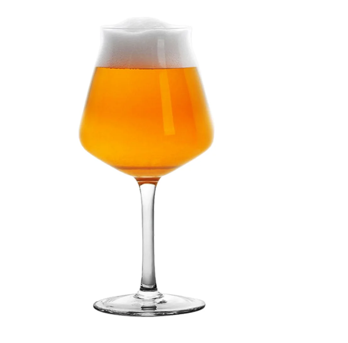 unique logo customized teku glass tulip beer glass
