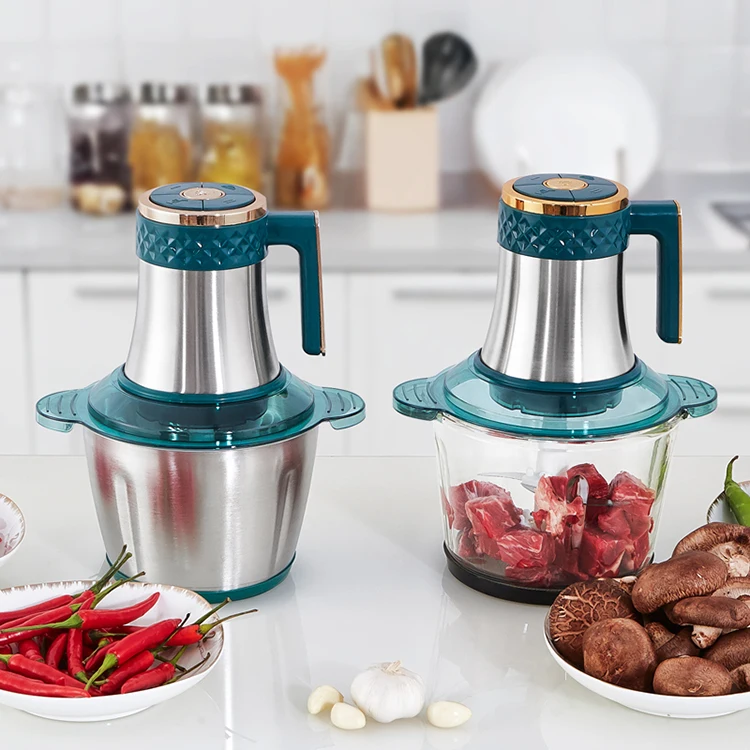 Food Vegetable Grinder Chopper Meat Mixer Electric 3L For Potato Masher Ground Hamburger 220V Home Mini 2 Speeds Mincer