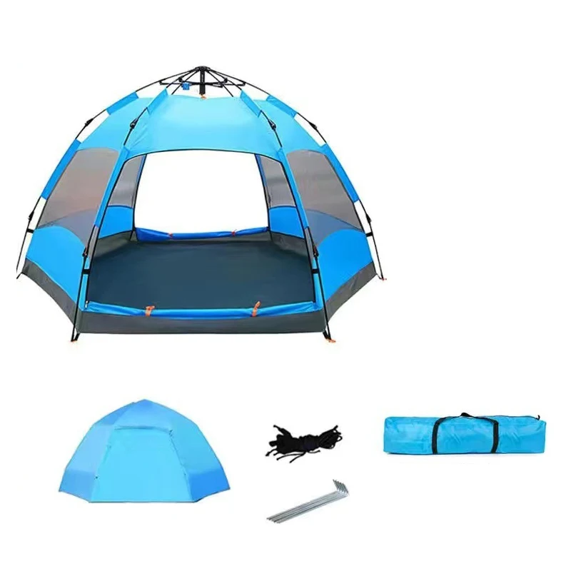 Wholesale automatic field tent fast build camping tent portable aluminum bracket family tents camping outdoor