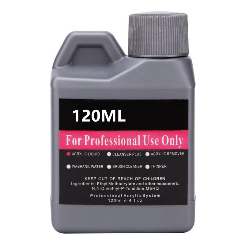 Professional 120ml transparent liquid acrylic nail beauty salon nail tools liquid acrylic powder