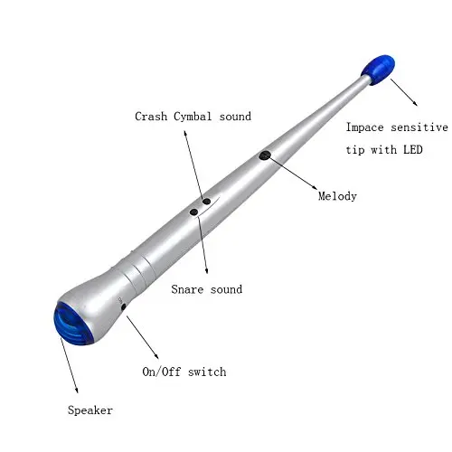 
Latest plastic electric rhythm beat musical drum stick drumsticks Toys best gift for birthday 