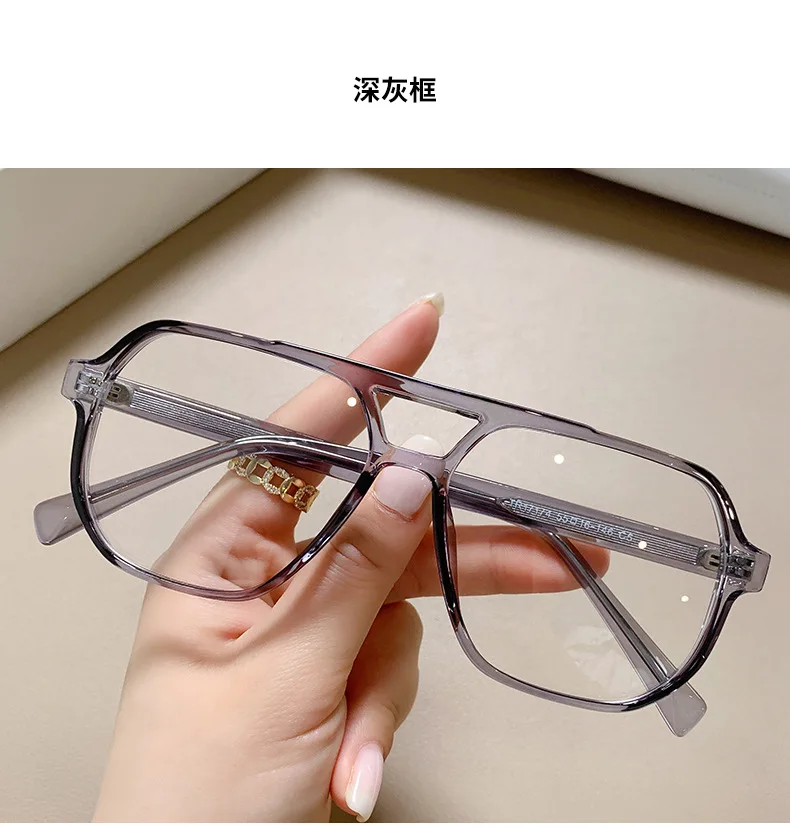 Hot Selling Double Bridge Men Women Optical Computer Anti Blue Light Gaming Eye Protection Myopic Spectacle Frames Custom Logo