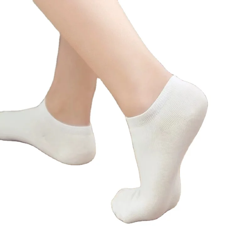 Custom brand nylon polyester socks combed cotton + spandex ankle socks for teens  8years to 16 years Low cut boat Socks