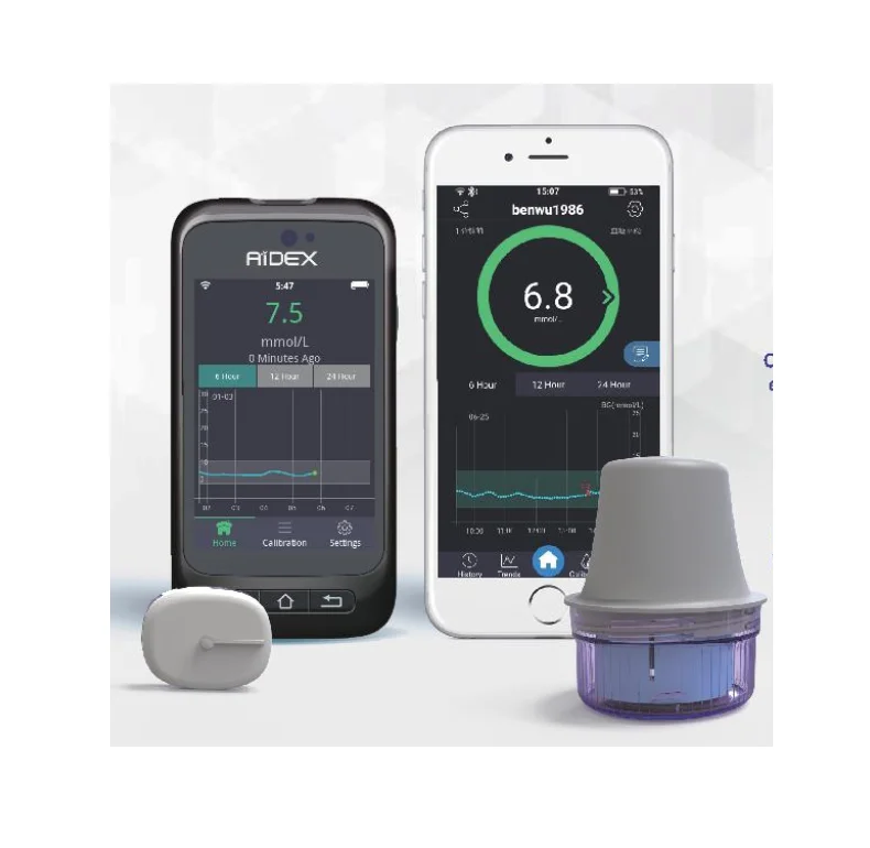 non-invasive blood glucose meter cgm continuous glucose monitoring Portable Diabetes Sensor