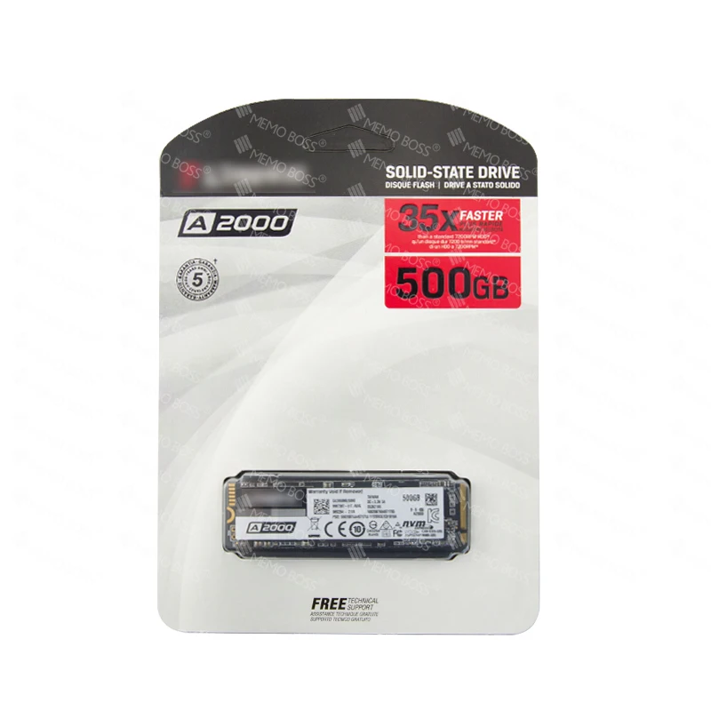  Оригинальный твердотельный накопитель A2000 Nvme Pcie 250 ГБ 500 1 ТБ интерфейс жесткий диск M.2 2280 M2 Ssd для
