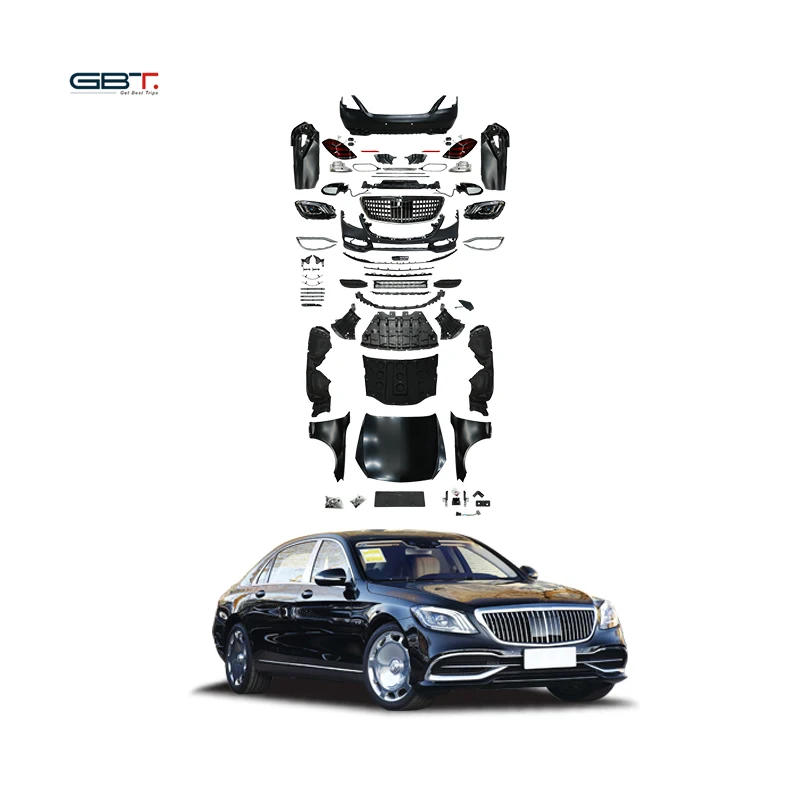 GBT Factory Facelift Body Kit mercedes w221 Upgrade 2018 W222 S Class MBH Model Accessories For 2006-2012 Benz S W221