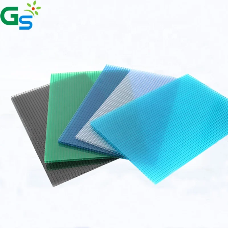 Fire Retardant 10 Year Guarantee Greenhouse Building Material 12Mm Polycarbonate Hollow Sheet