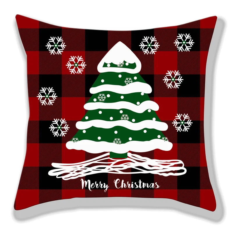 Newest arriving Christmas Decorative Digital printing  pillow cover  for Holiday Home Party Decoration
