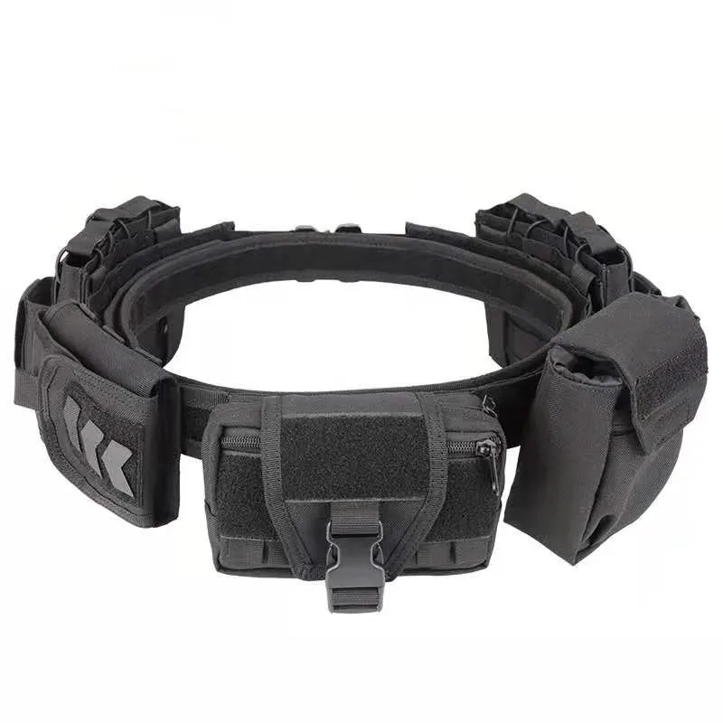 Outdoor CS Play Training Protective Multi-function Tactical Belt Set of 6