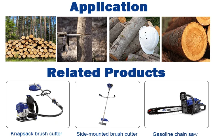 Professional Gasoline Chainsaw 56cc 2 Stroke 20IN Petrol Chain saws 2500w Big Powerful Wood Tree Cutting Machine