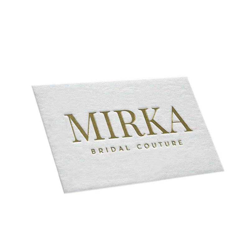 Luxury Hot Sale White Paper Playing Embossing Post Card Paper Cards