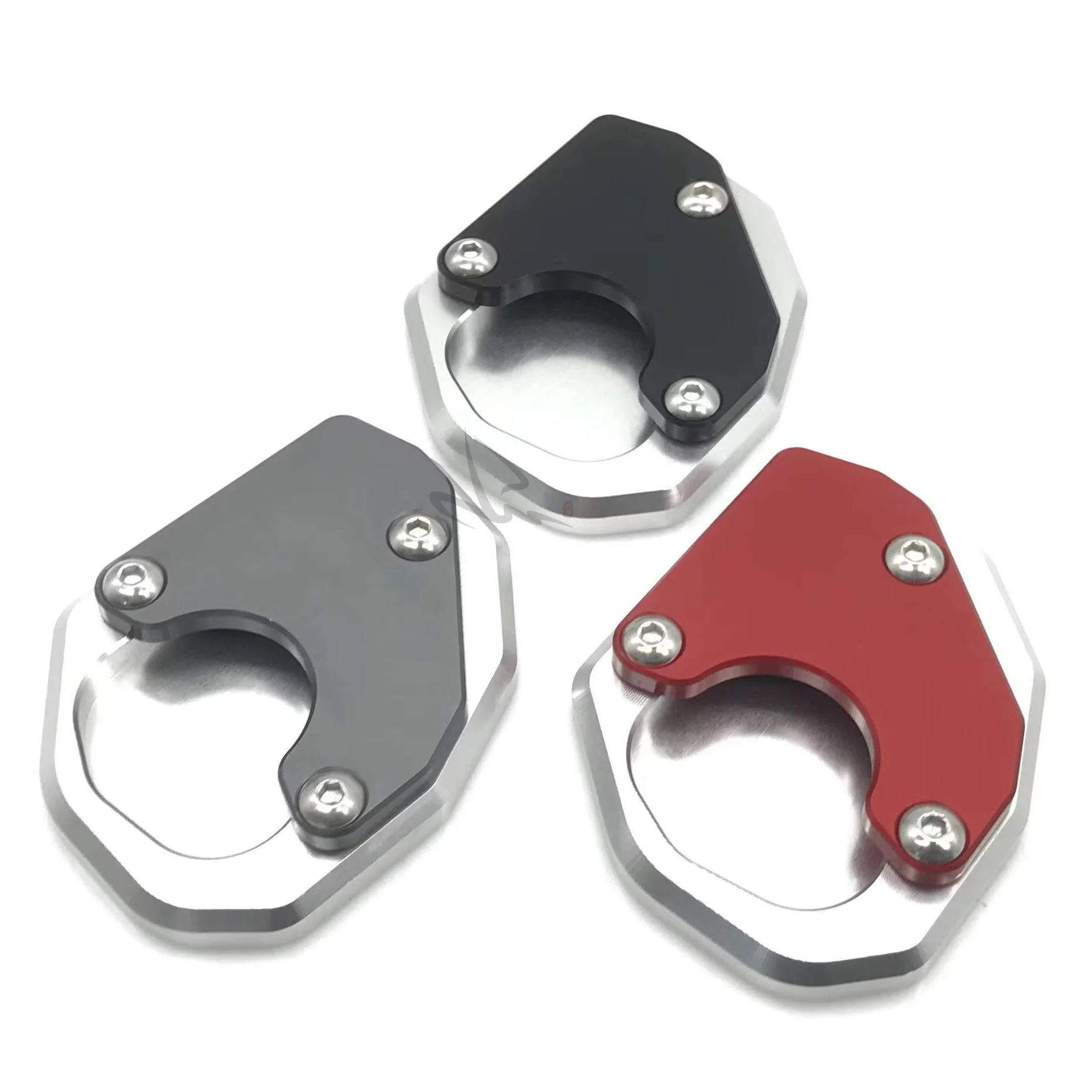 New Motorcycle Parts Aluminum Kick Stand Extension Enlarge Pad For Triumph Trident 660 2021 up
