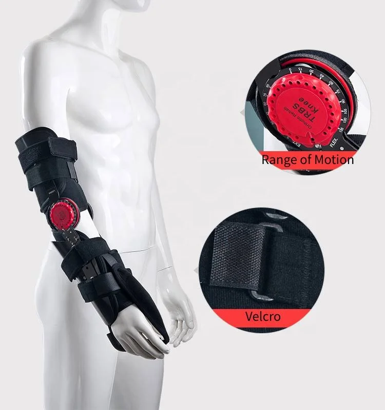 full motion  physical therapy hinged  adjustable medical elbow support brace immobilizer splint orthosis equipment for fracture