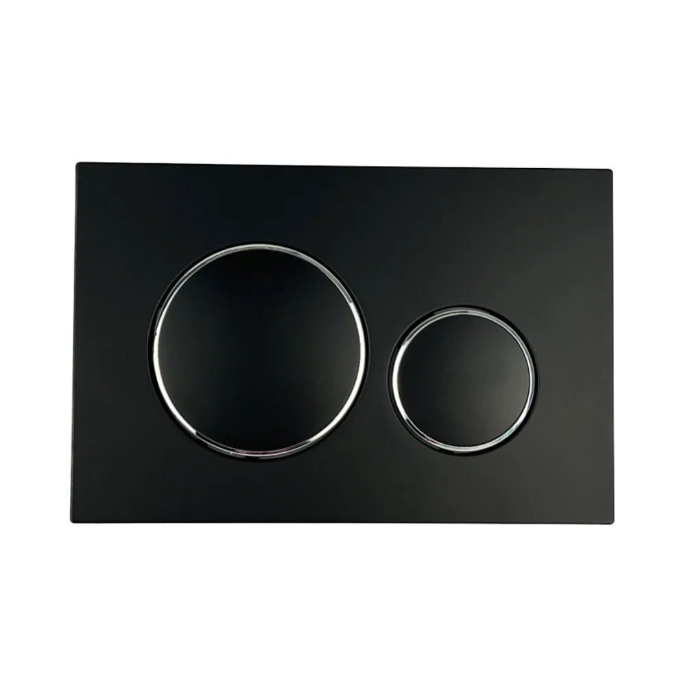 Custom chrome hidden tank and flush button board bathroom toilet flush board