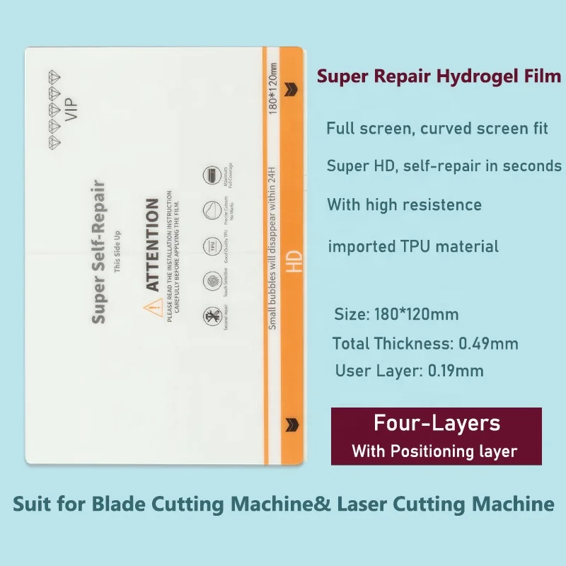 50pcs Super Self Healing Hydrogel Film Self Repair Sheet For iPhone 12 13 All Hydrogel Cutting Machine Glass Screen Protector