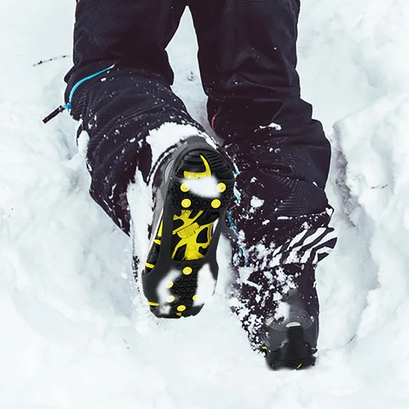 High Quality Winter Safety footwear ice snow grip anti non slip cleat 10 Steel Studs Crampons
