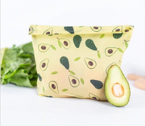 Organic Washable reusable Reusable beeswax wrap and Eco-Friendly Bees wrap for Sandwiches Snack beeswax wrap food storage bag