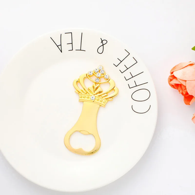 Baby Shower Return Gift for Guest Supplies Crown shaped Beer Bottle Opener Party Favor Wedding Birthday Decoration