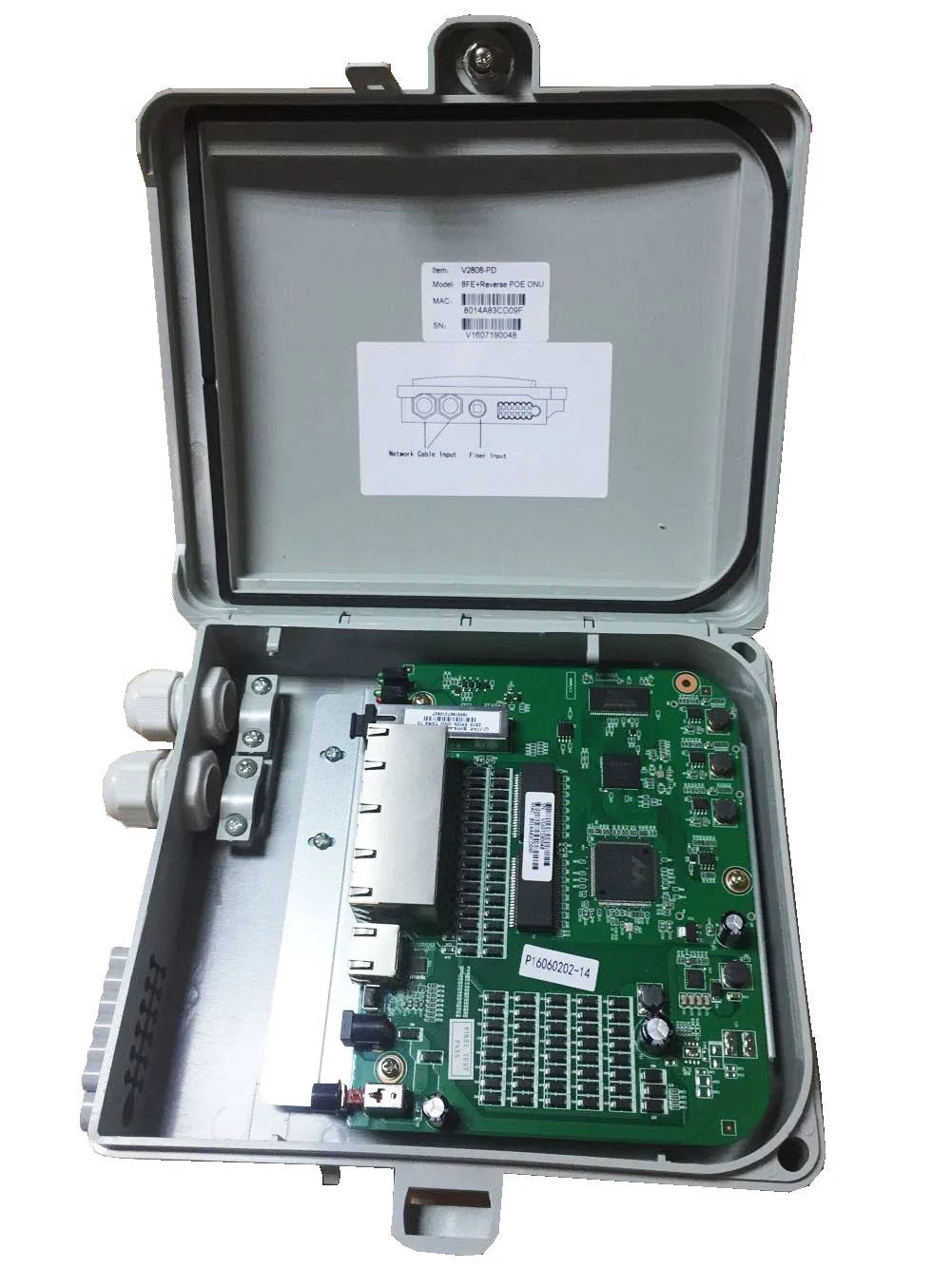 Wolck EPON ONU 8 port Reverse poe EPON ONU