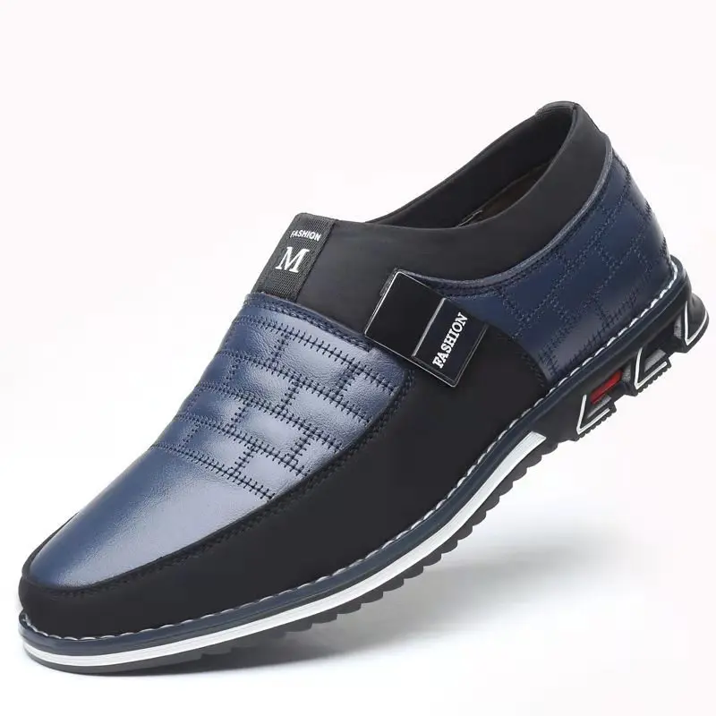 fashion british business shoes black leather office men formal