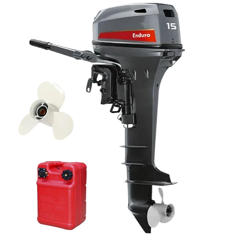 Factory Supply 2 Stroke 15HP Outboard Motor Gasoline Boat Engine Motor Marine Speedboat Engine Marinated Engine