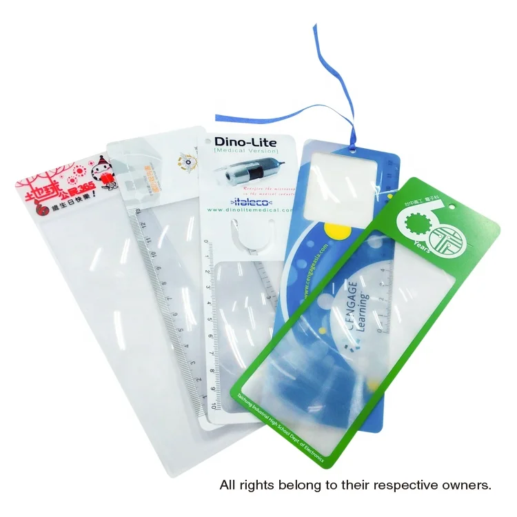  Wholesale Creative Gift Custom Plastic Pvc Durable Magnifying Bookmark