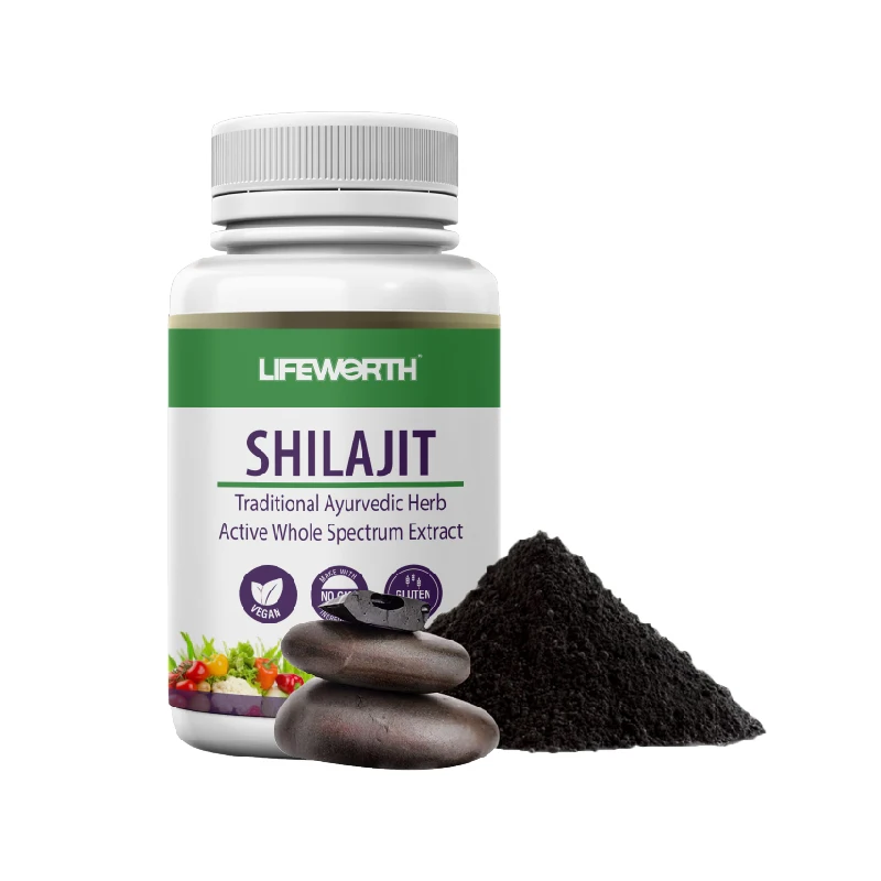 lifeworth private label trace mineral with magnesium salt Rich Humic Fulvic Acid  extract shilajit resin capsules