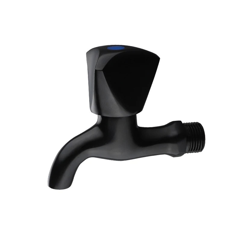 TIEMA cheap garden cold water black classic bibcock basin water brass sink taps