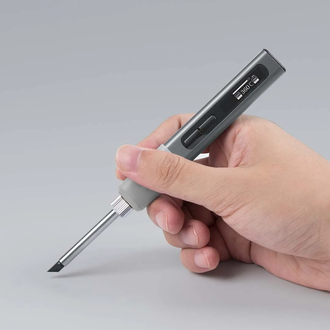 Intelligent Portable Soldering Iron Electric Soldering 65W Temp Control 8s Rapidly Heating Up Electronic Welding Kit