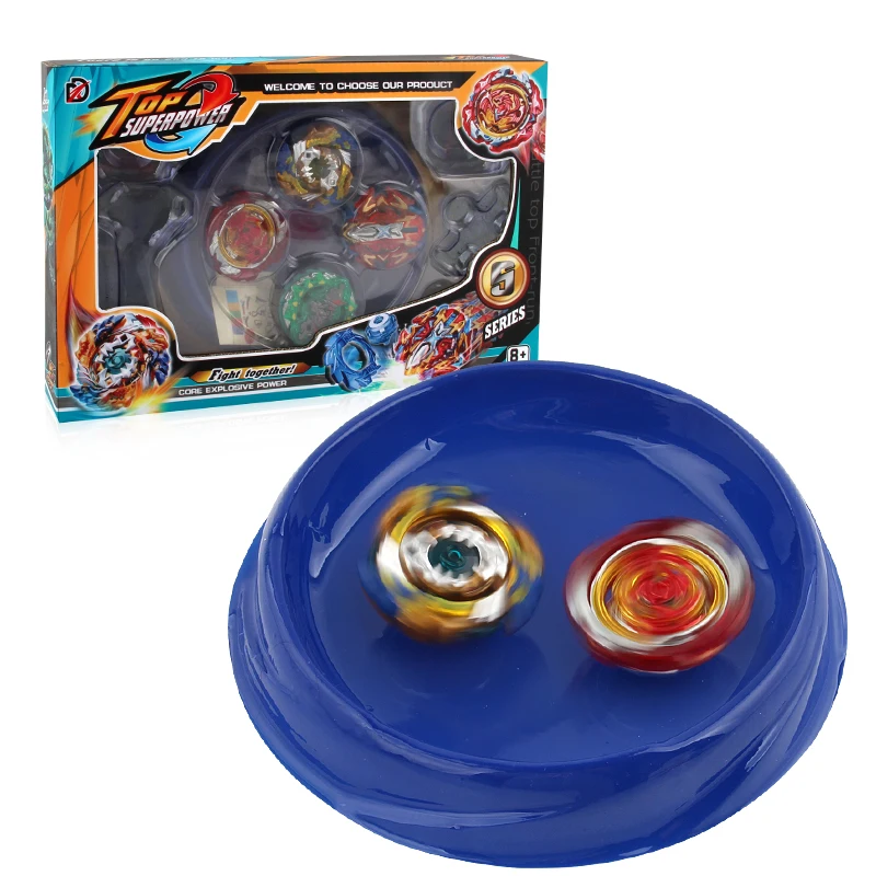 Amazon горячие продажи 4pcsmetal взрыв боевой волчок игрушки спиннинг гироскопа игрушки пусковое устройство с Arena Спиннер стадион XD168-11 Aliexpress Top