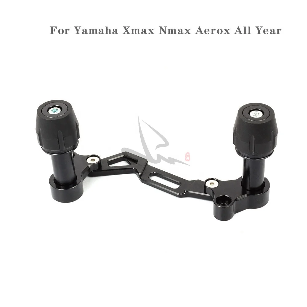 Motorcycle CNC Aluminium Falling Crash Protector Exhaust Frame Pipe Slider For Scooter Yamaha Xmax Nmax Aerox All Year