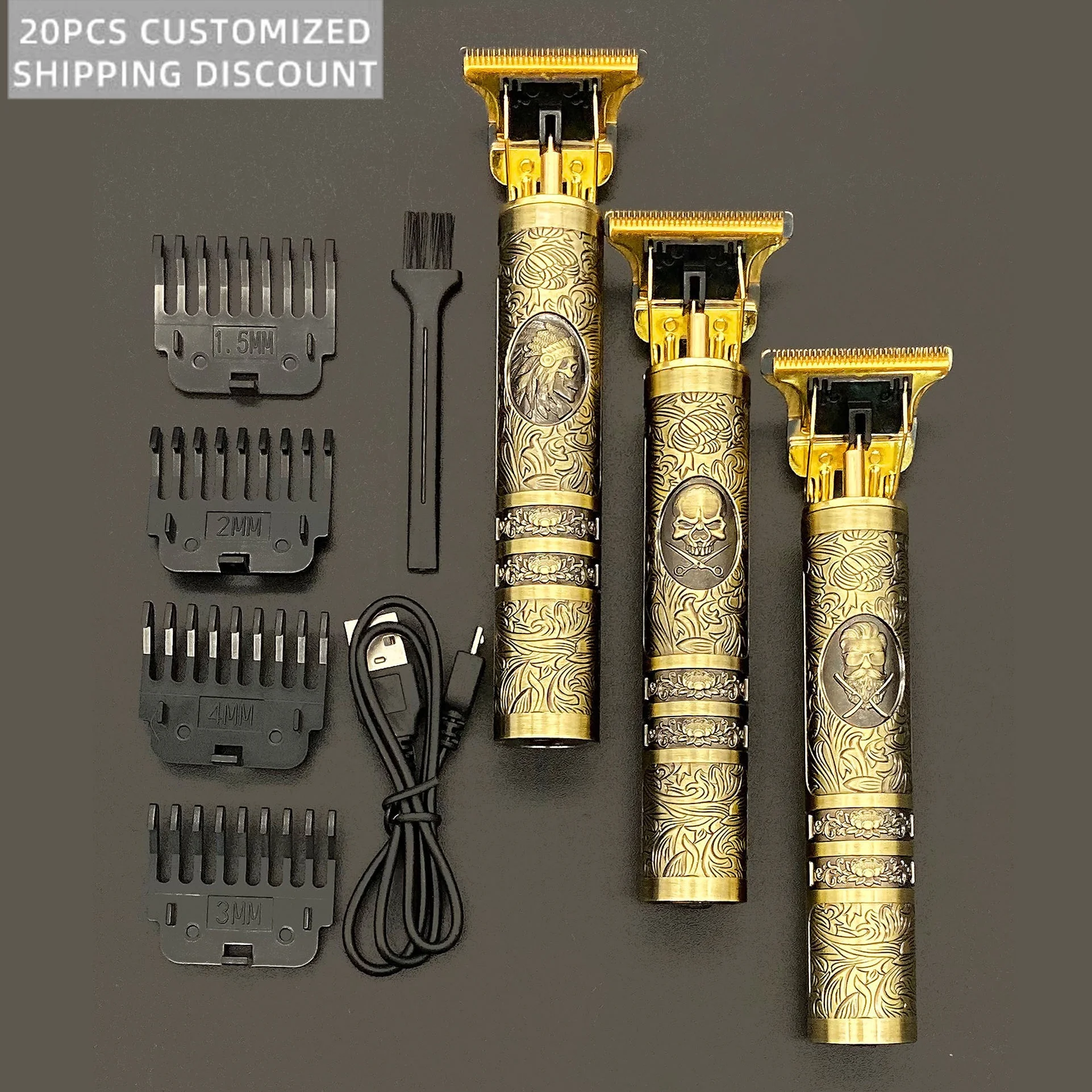 Профессиональные электрические принадлежности для стрижки волос перезаряжаемая электрическая бритва мужские беспроводные инструменты