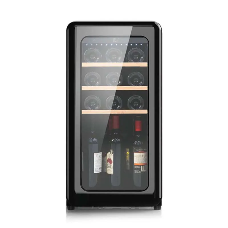 15 Bottle Mini Retro Wine Cooler Display Table Wine Cellar Chiller Fridge Cooling Wine Refrigerator Cabinet