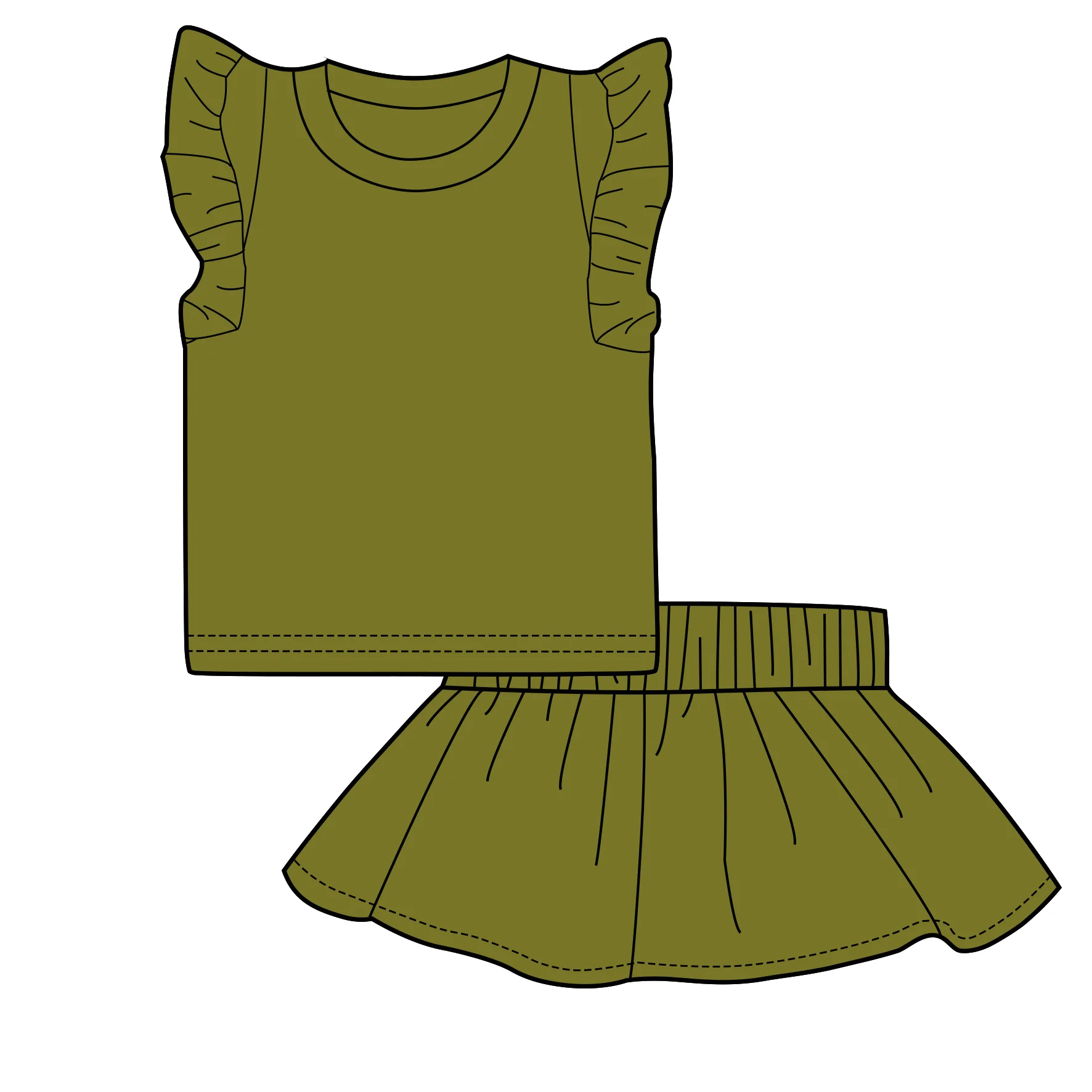 Lace Ruffle Baby Girls Cotton Clothing Sets Kids Girl Clothing Sets 1 Year Girls Clothing Sets For Skin Care